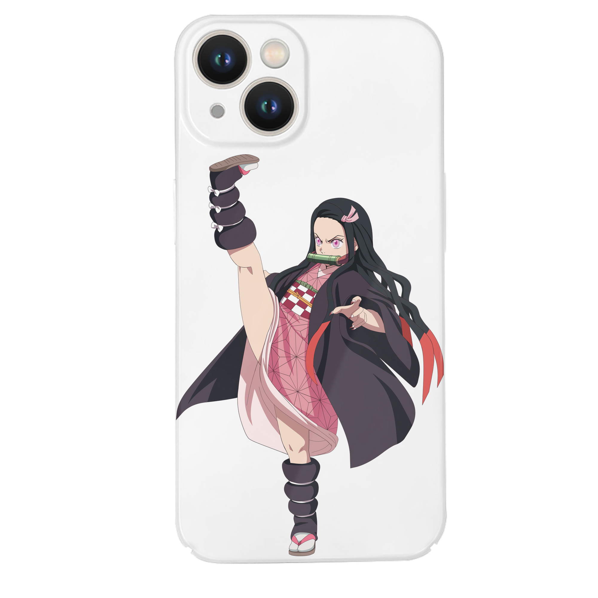 （画像用） 鬼滅の刃（きめつのやいば）竈門 禰󠄀豆子／かまど ねずこ Kamado Nezuko 【iPhone 14シリーズ対応】ハードケース